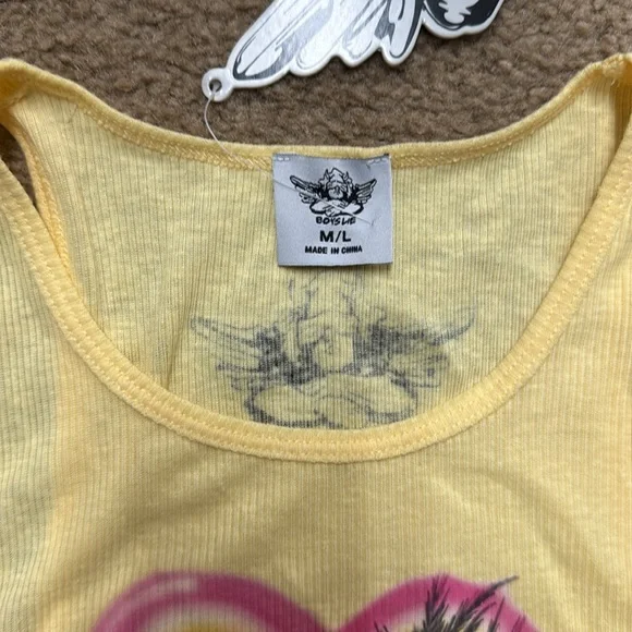 Boys Lie women’s cropped tanks. Size M/L. NWT! - Picture 2 of 6